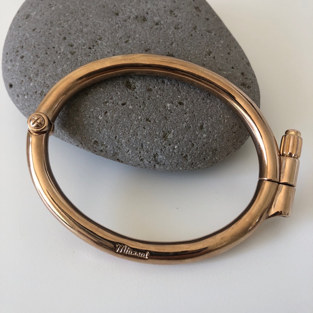 Miansai gold plated screw cuff bracelet
